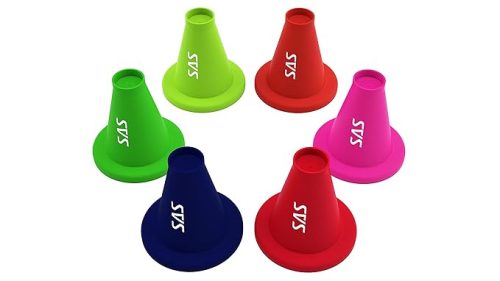 Adjustable cricket batting tee cone for practicing powerful cricket shots, ideal for improving batting technique and swing accuracy.