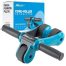 Ergonomic ab roller wheel with dual wheels and soft-grip handles for core strengthening exercises, an essential part of home gym equipment.